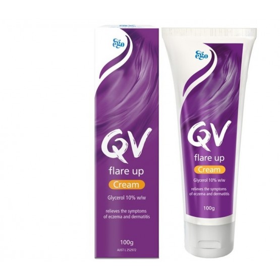 Qv Flare Up Cream 100g Itch Relief | Fragrance Free | Ph Balanced